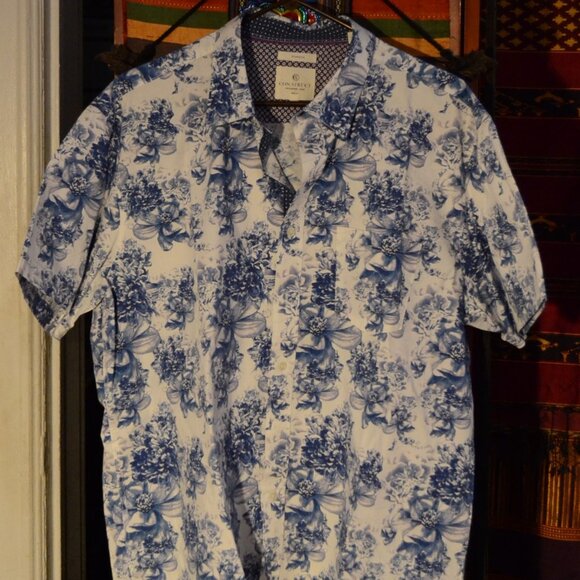 Con.Struct - Men's Floral - Cotton - Short Sleeve - Button Down Shirt - XXL - Picture 4 of 5